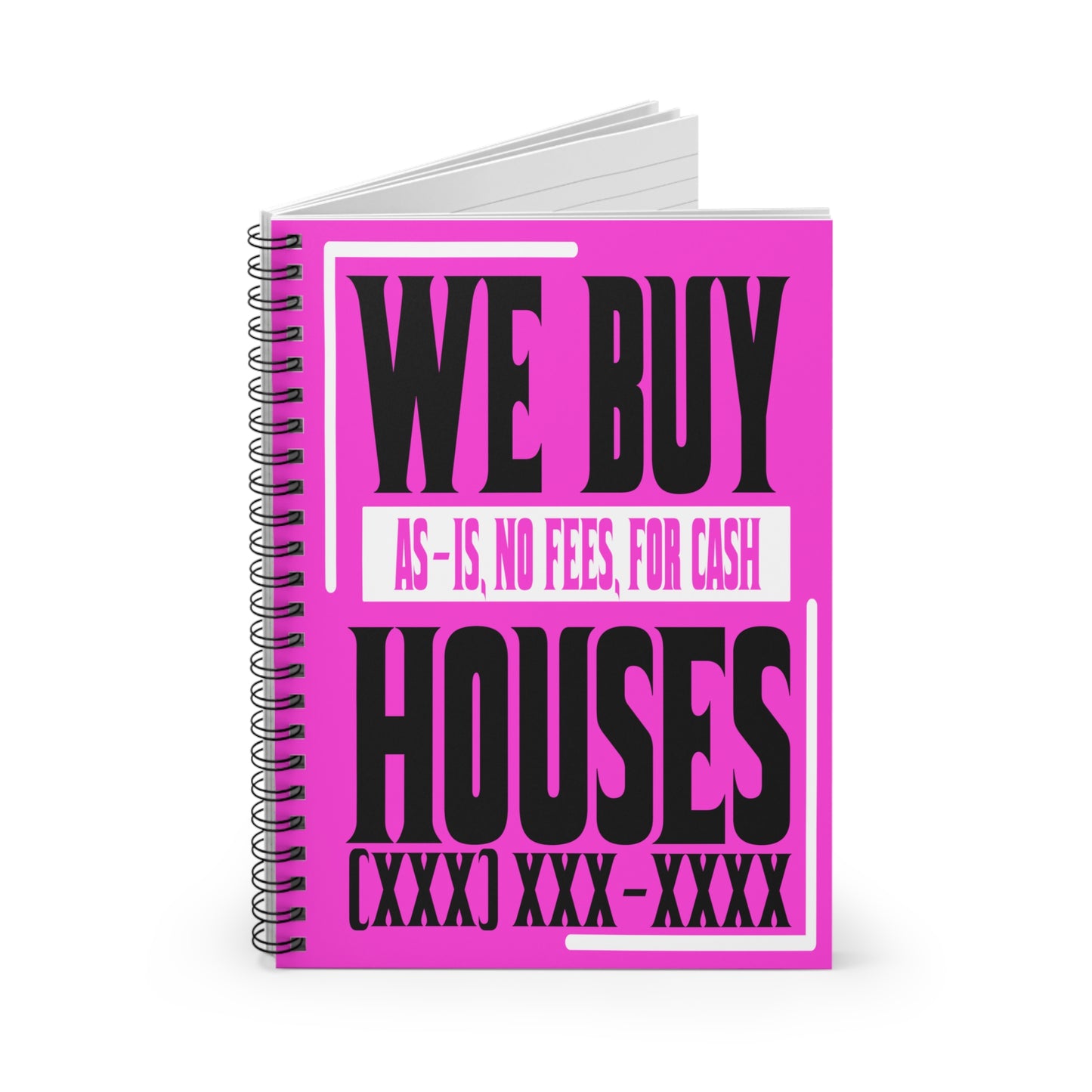 We Buy Houses Spiral Notebook - Ruled Line