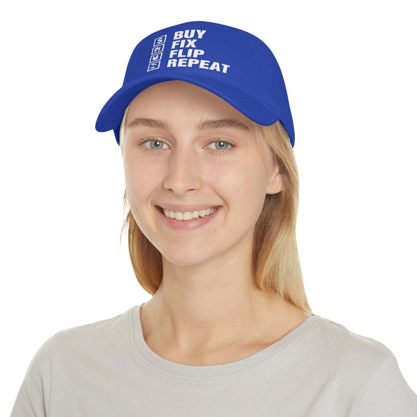 Buy Fix Flip Repeat Real Etate Investor Low Profile Baseball Cap