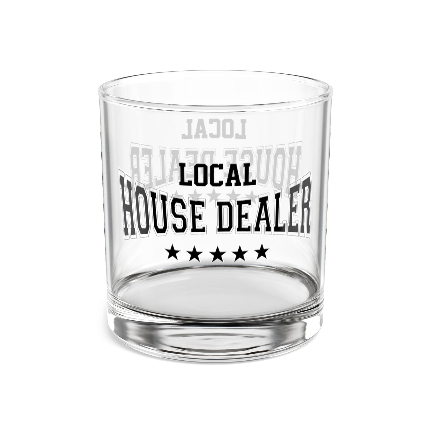 Local House Dealer Real Estate Investor Celebration Rocks Glass, 10oz