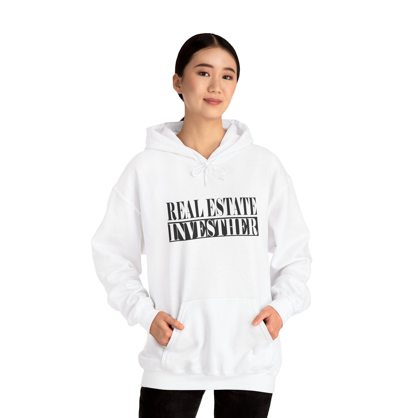 Real Estate Investher Unisex Heavy Blend™ Hooded Sweatshirt