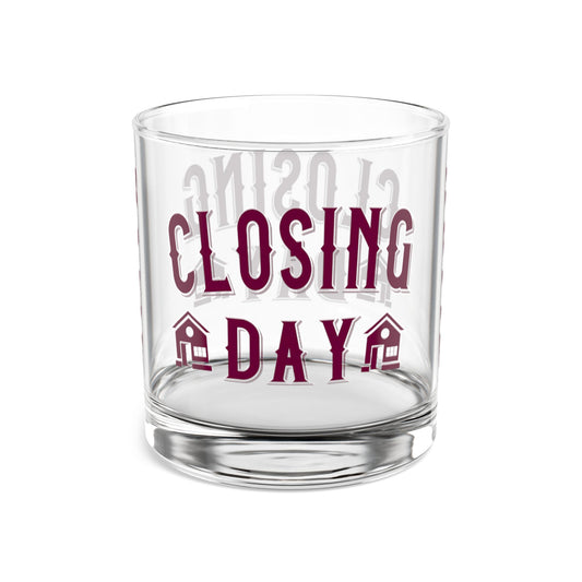 Closing Day Real Estate Investor Celebration Rocks Glass, 10oz