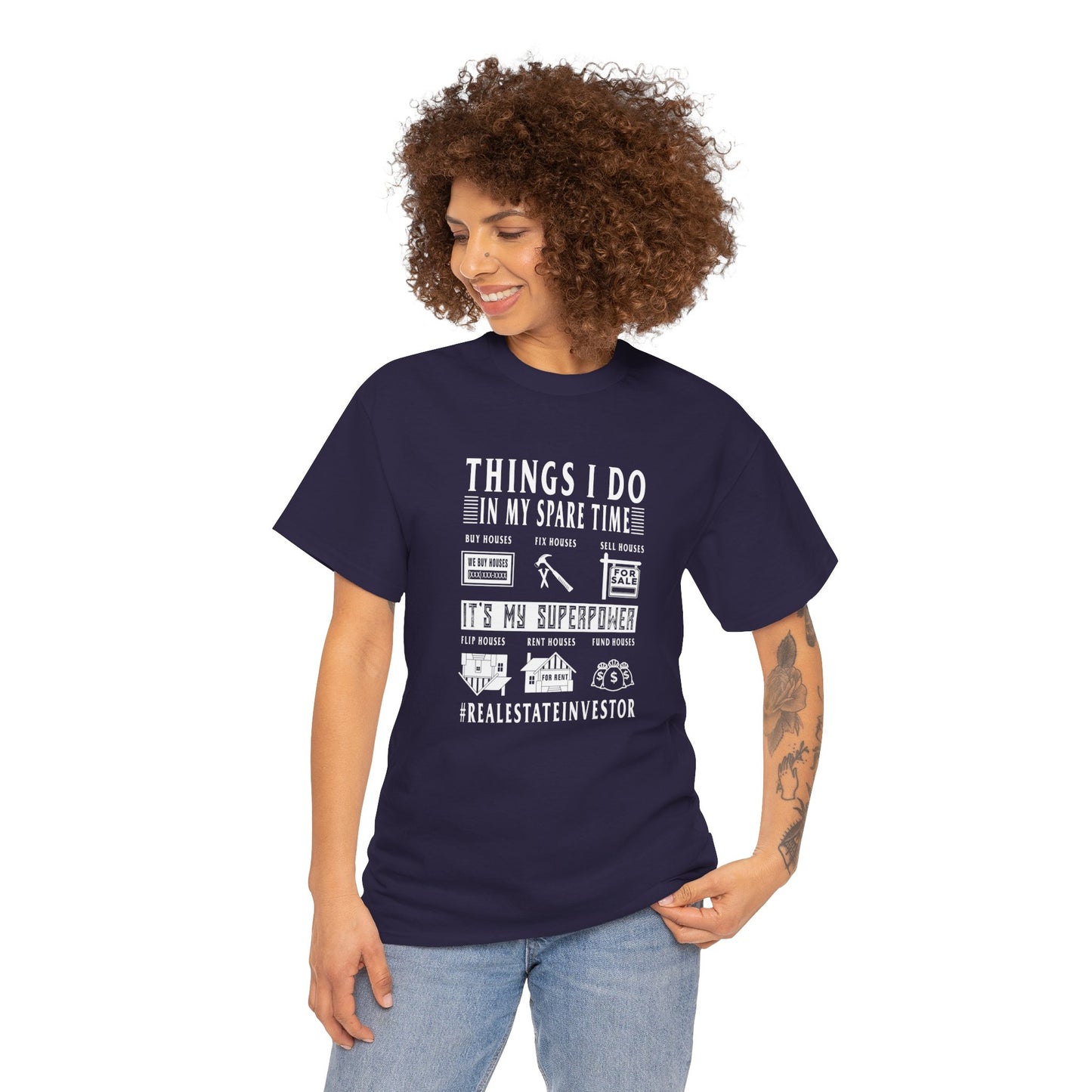 Things I Do In My Spare Time Unisex Heavy Cotton Tee