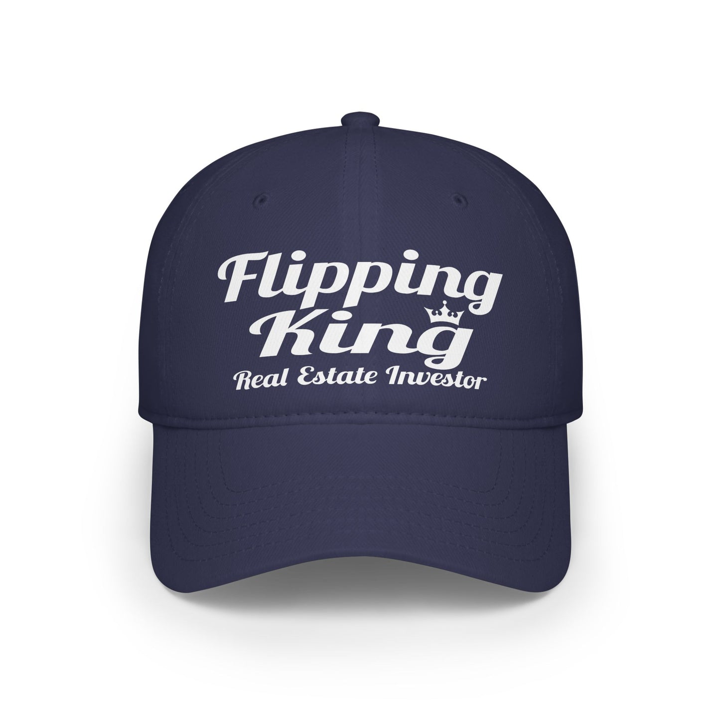 Flipping King Real Estate Investor Low Profile Baseball Cap