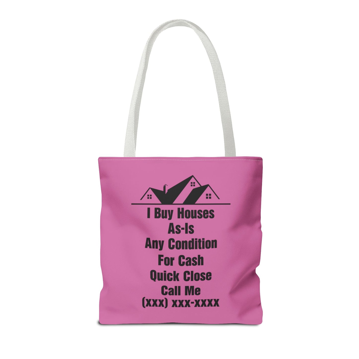 I'm Your Home Girl Real Estate Investor Two-Sided Dark Green Tote Bag with Custom Phone Number