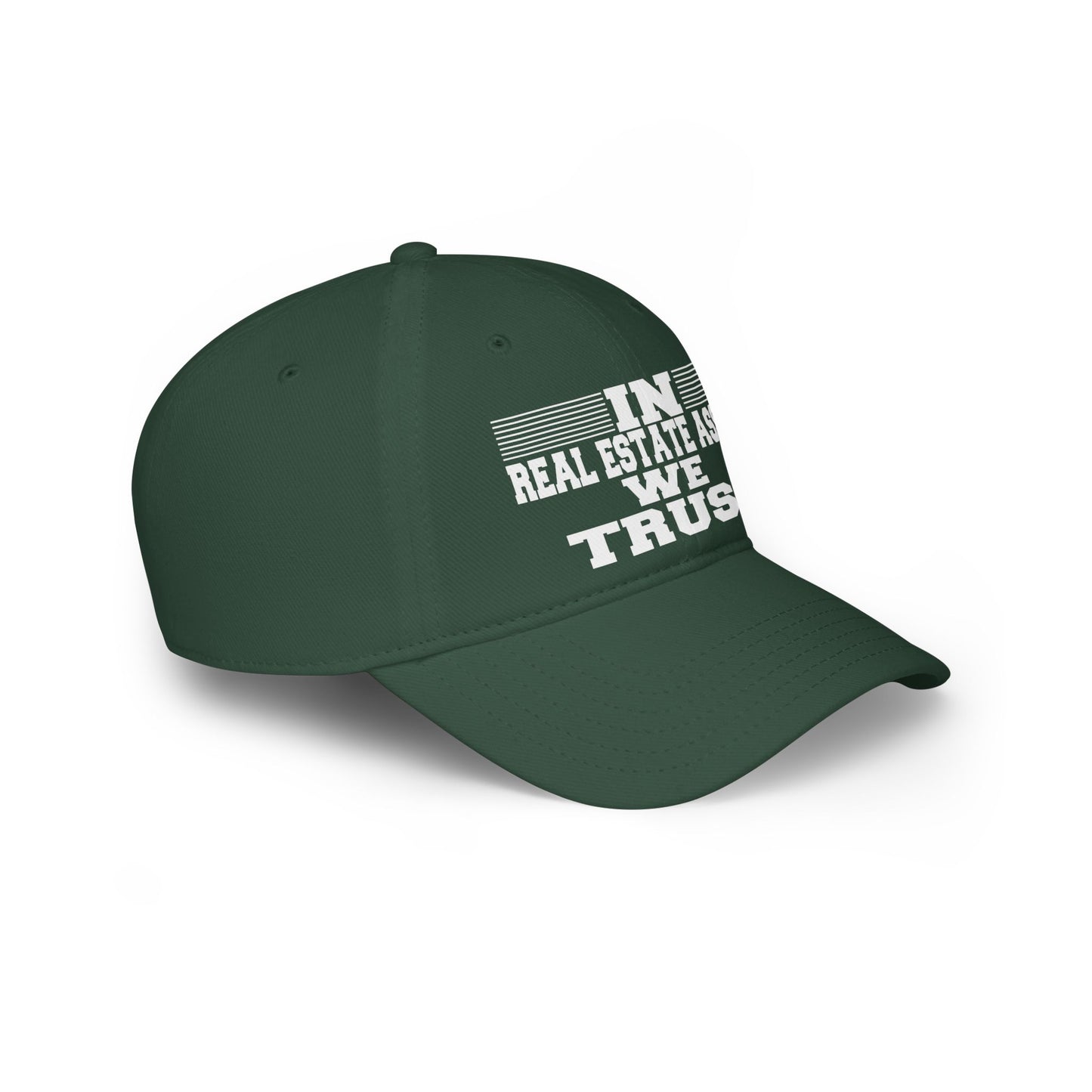 In Real Estate Assets We Trust Low Profile Baseball Cap