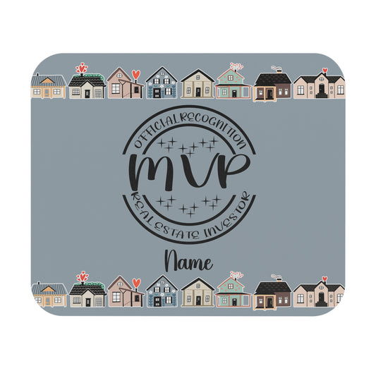 Most Valuable Player Real Estate Investor Personalized Mouse Pad (Rectangle) for Real Estate Investor Gift