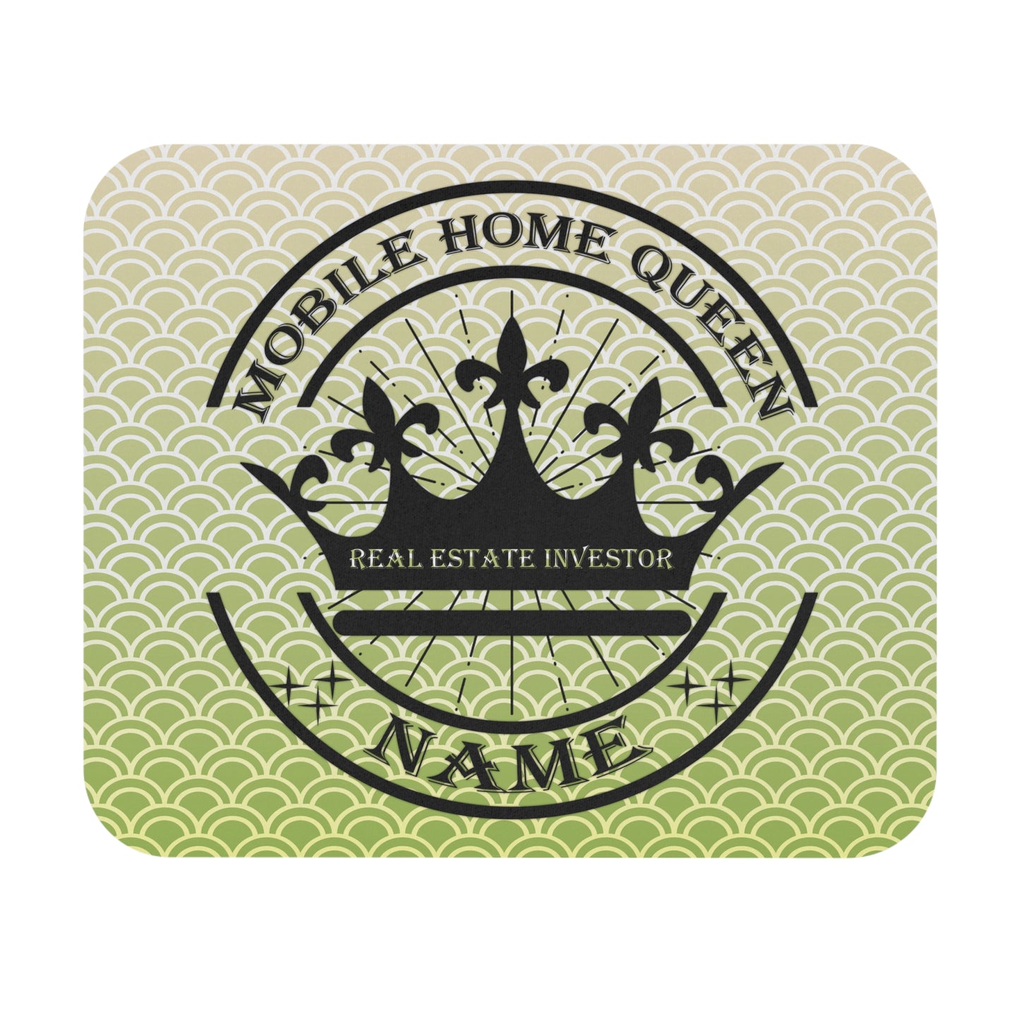 Mobile Home Flipping Queen Personalized Mouse Pad (Rectangle) for Real Estate Investors and House Flippers