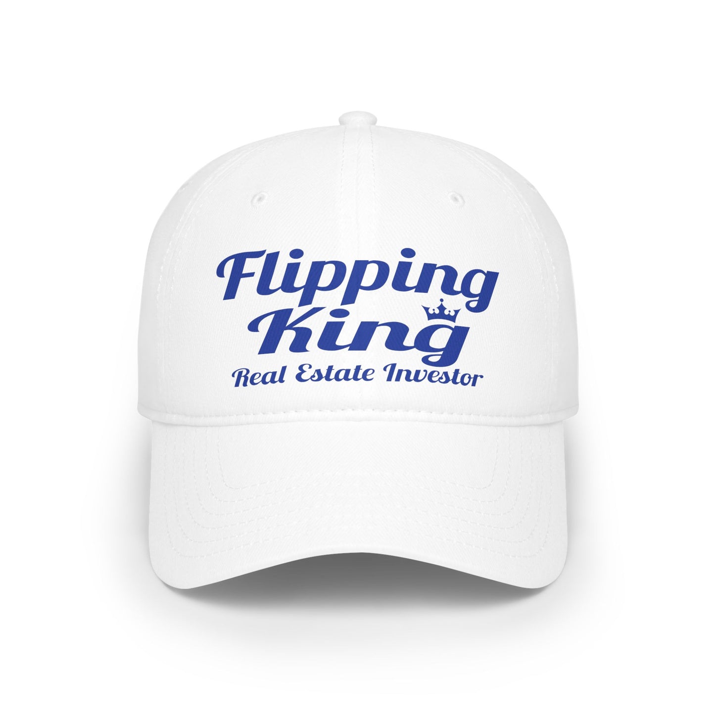 Flipping King Real Estate Investor Low Profile Baseball Cap