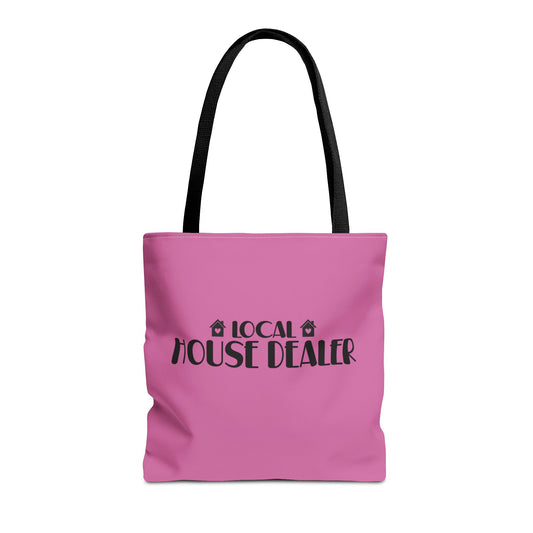 Local House Dealer Real Estate Investor Two-Sided Pink Tote Bag with Custom Phone Number