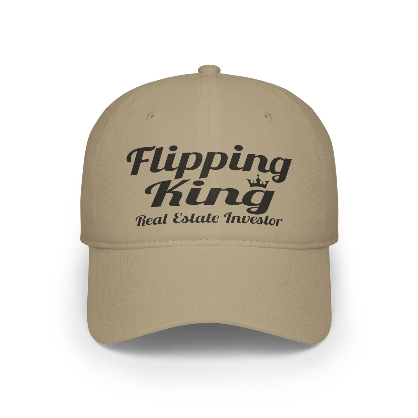 Flipping King Real Estate Investor Low Profile Baseball Cap