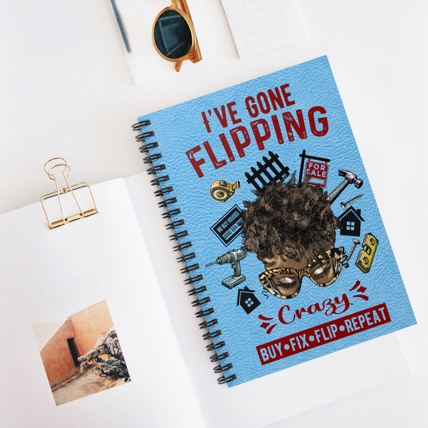 I've Gone Flipping Crazy Real Estate Investor Spiral Notebook - Ruled Line