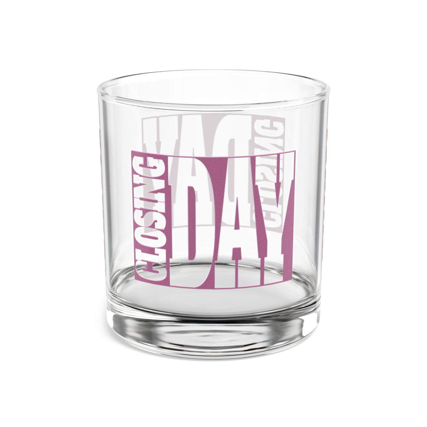 Closing Day Real Estate Investor Celebration Rocks Glass, 10oz