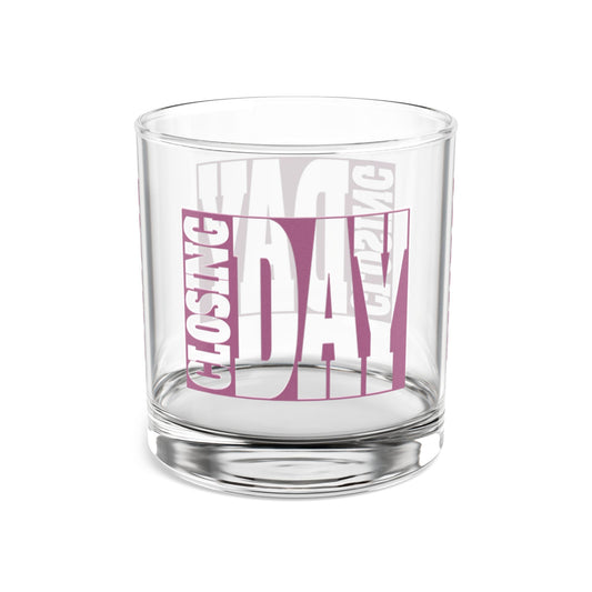 Closing Day Real Estate Investor Celebration Rocks Glass, 10oz