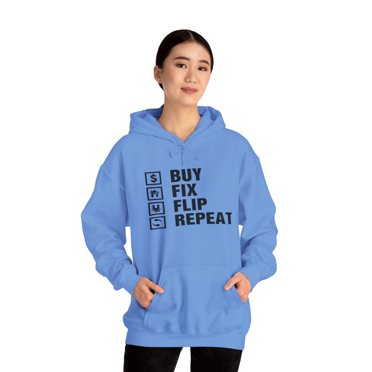 Buy Fix Flip Repeat Unisex Heavy Blend™ Hooded Sweatshirt