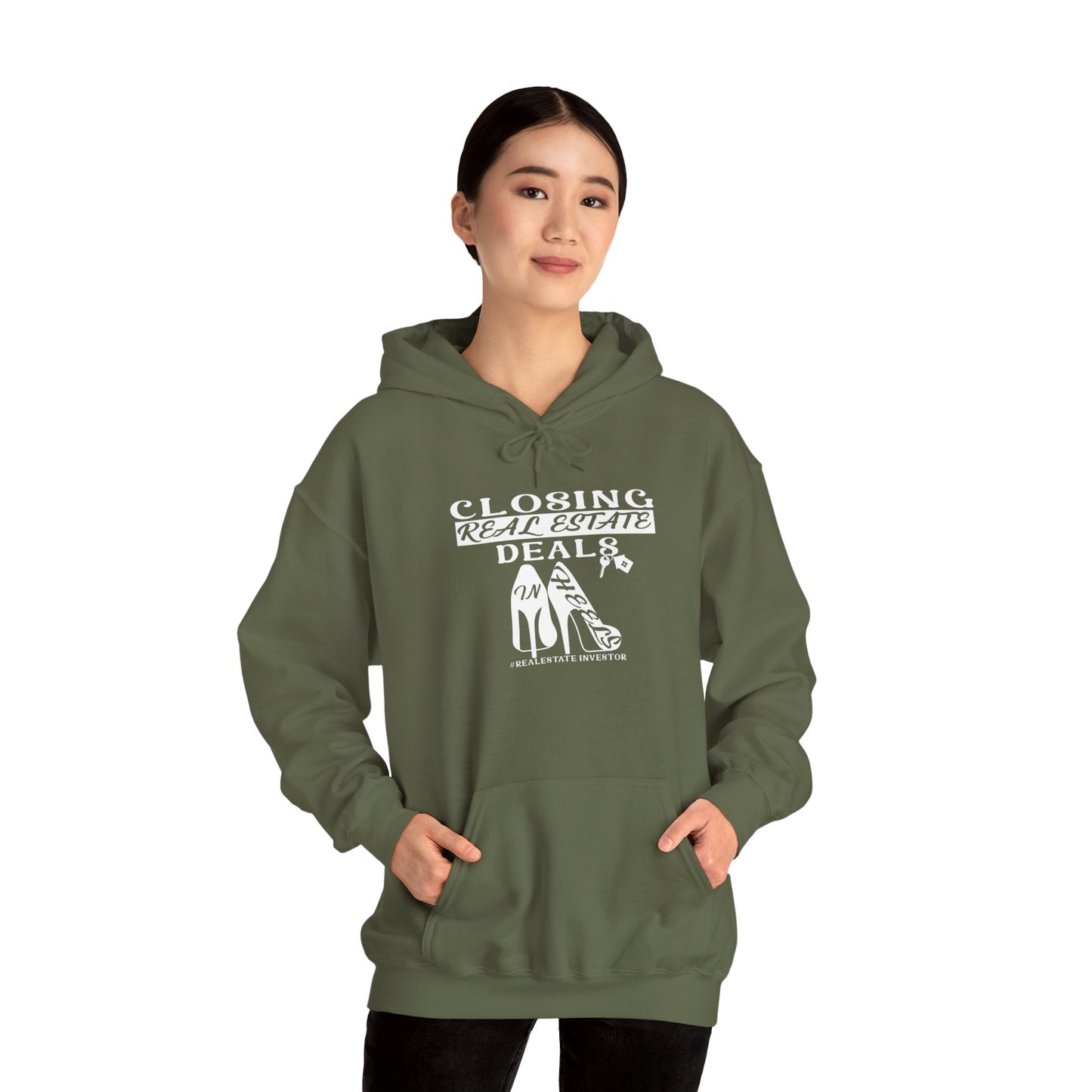 Closing Real Estate Deals In HeelsUnisex Heavy Blend™ Hooded Sweatshirt