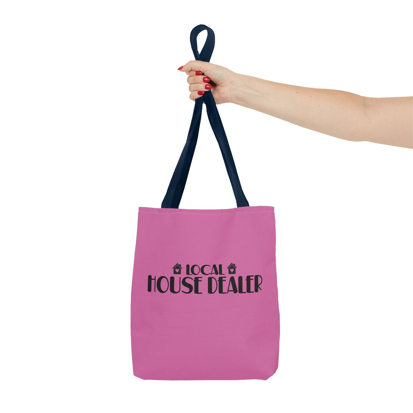 Local House Dealer Real Estate Investor Two-Sided Pink Tote Bag with Custom Phone Number