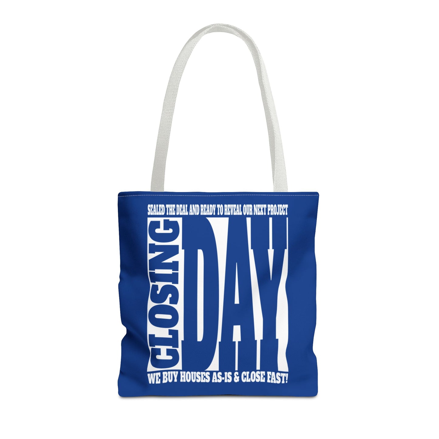 Closing Day Lead Generation Two-Sided Pink Tote Bag with Custom Phone Number