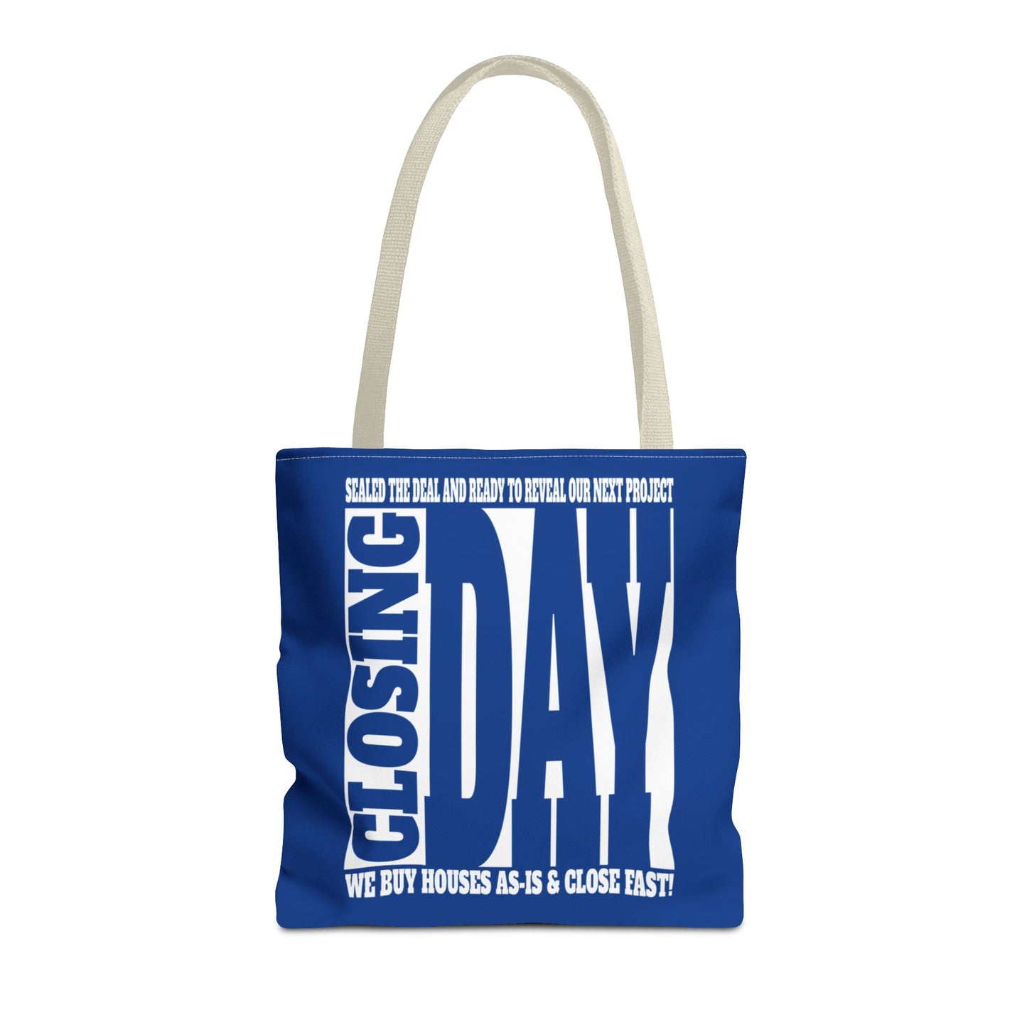 Closing Day Lead Generation Two-Sided Pink Tote Bag with Custom Phone Number