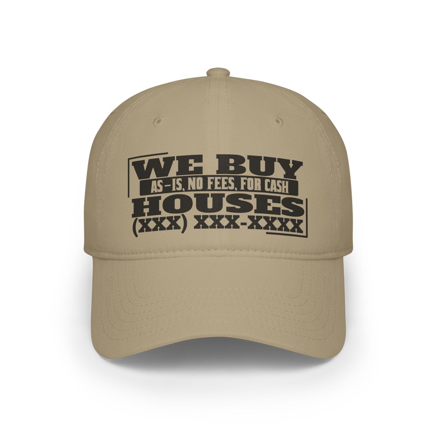 We Buy Houses Real Etate Investor Low Profile Baseball Cap