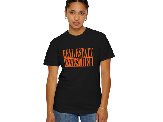 Real Estate Investher Unisex Garment-Dyed T-shirt