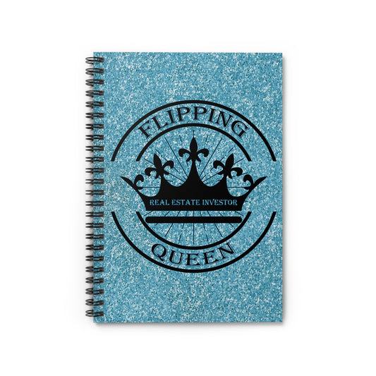 Flipping Queen Real Estate Investor Spiral Notebook - Ruled Line