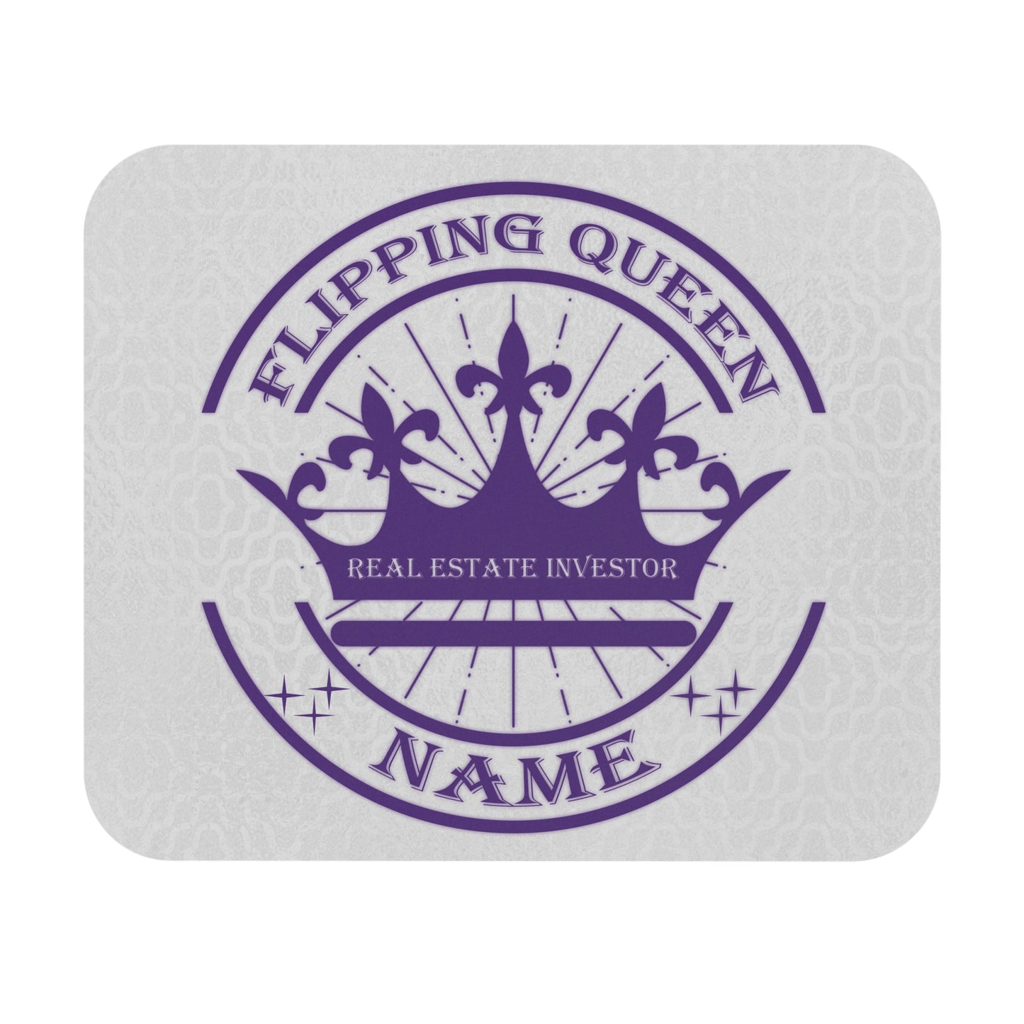 Flipping Queen Personalized Mouse Pad (Rectangle) for Real Estate Investors and House Flippers