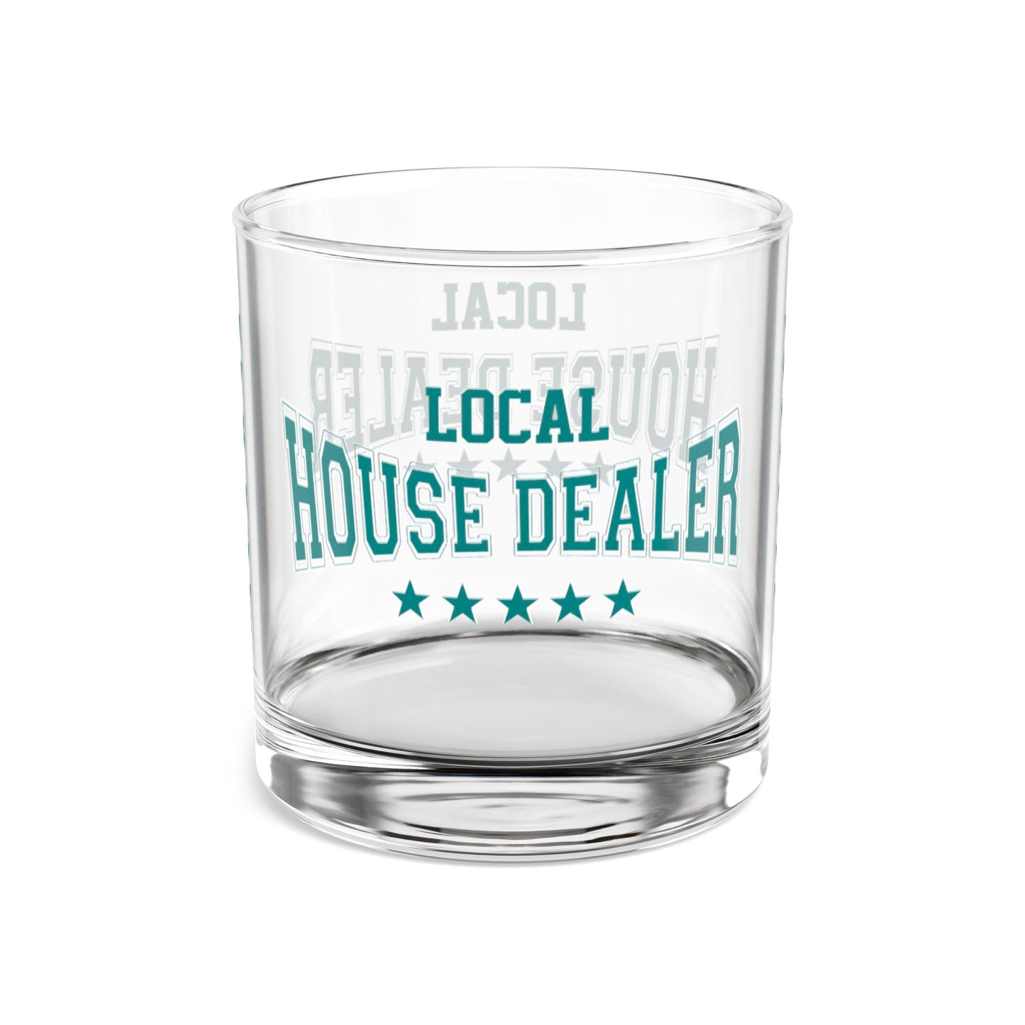 Local House Dealer Real Estate Investor Celebration Rocks Glass, 10oz