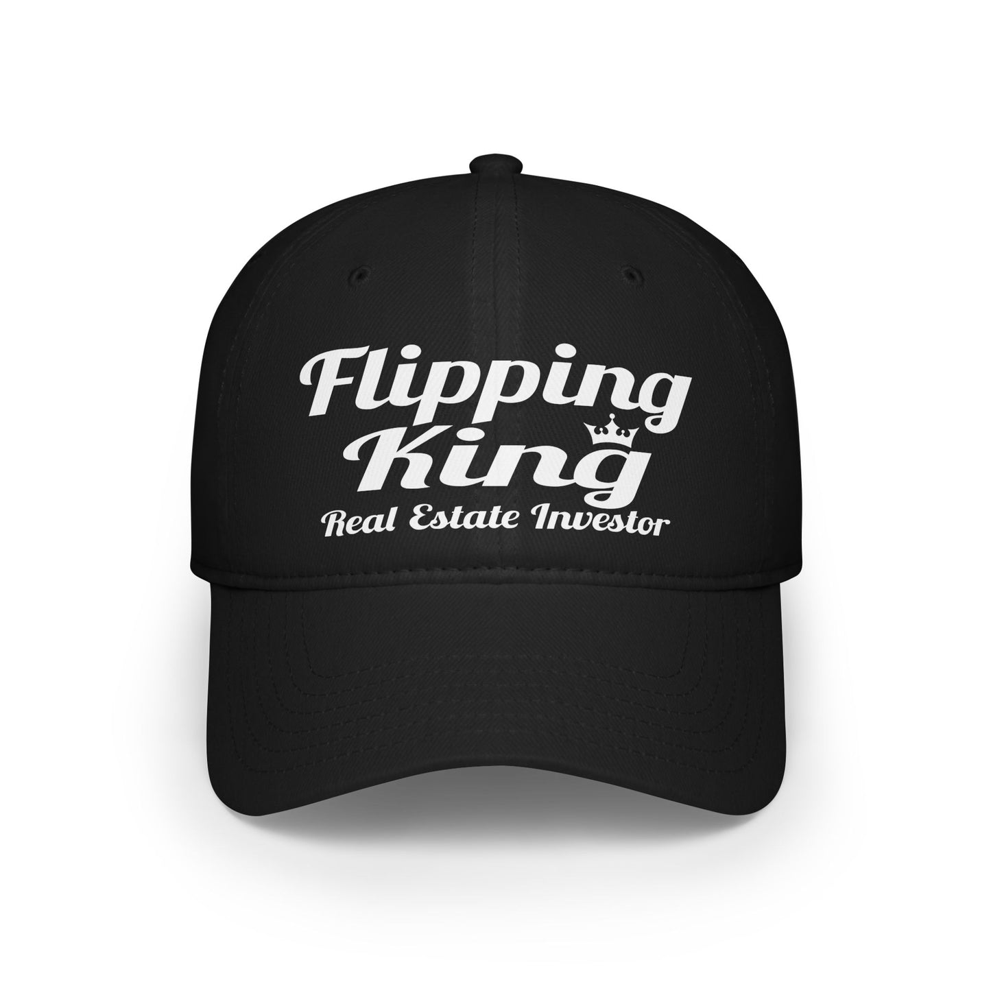 Flipping King Real Estate Investor Low Profile Baseball Cap