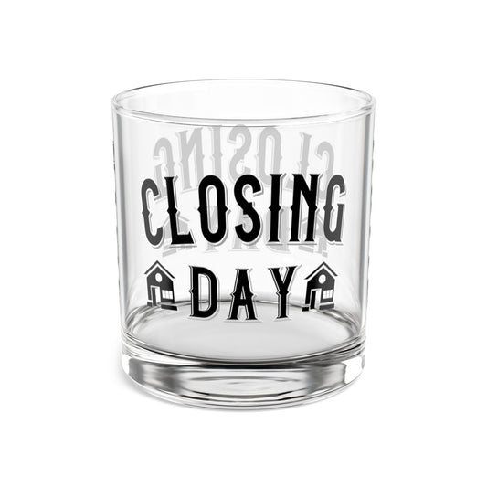 Closing Day Real Estate Investor Celebration Rocks Glass, 10oz