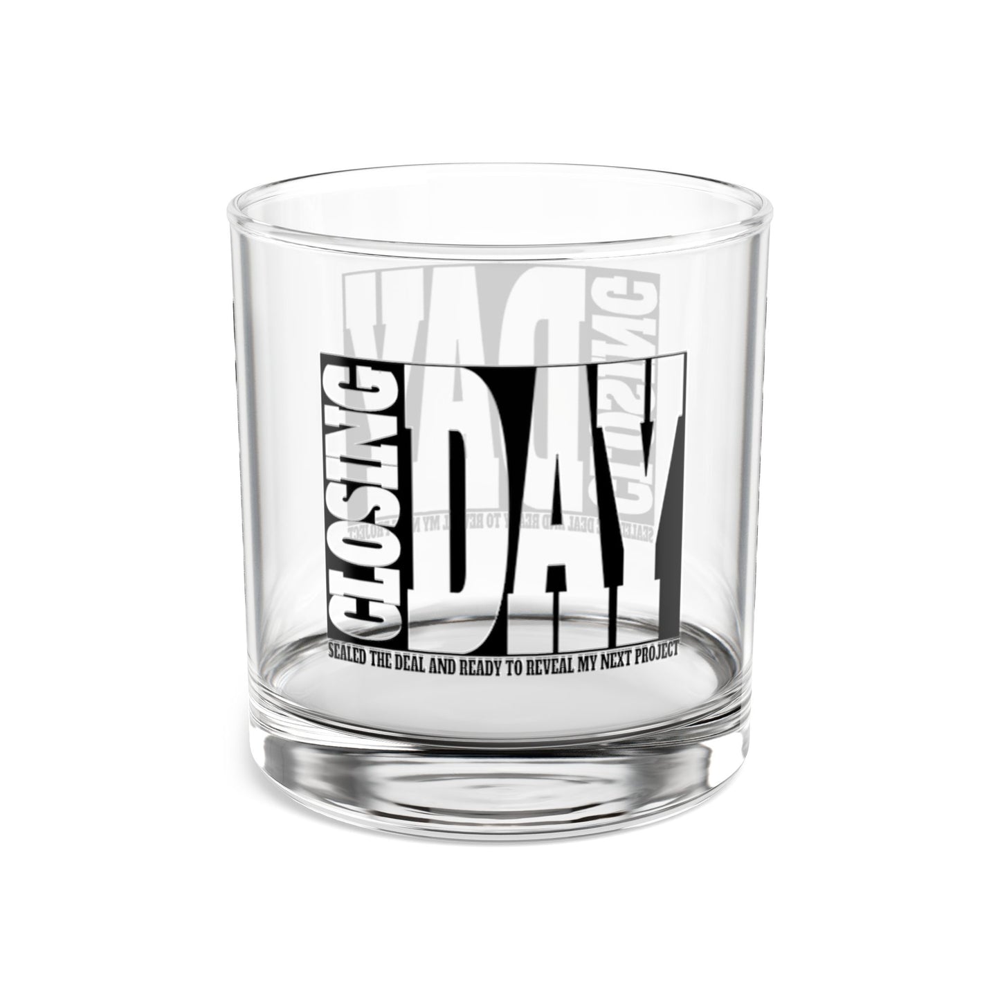 Closing Day Real Estate Investor Celebration Rocks Glass, 10oz