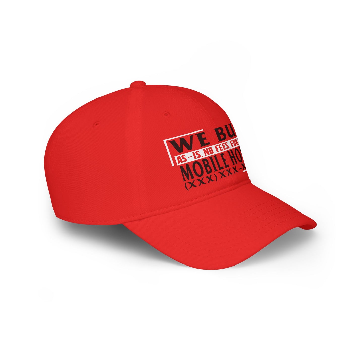 We Buy Mobile Homes Low Profile Baseball Cap