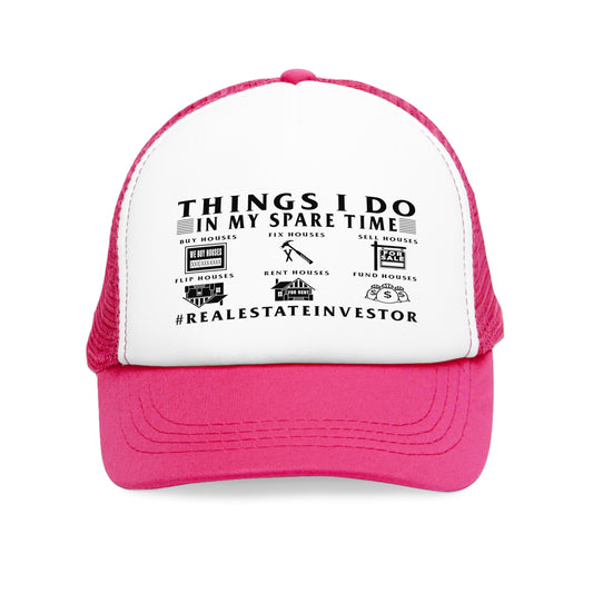 Things I Do in My Spare Time Mesh Cap for Real Estate Investors, House Flippers, Wholesalers