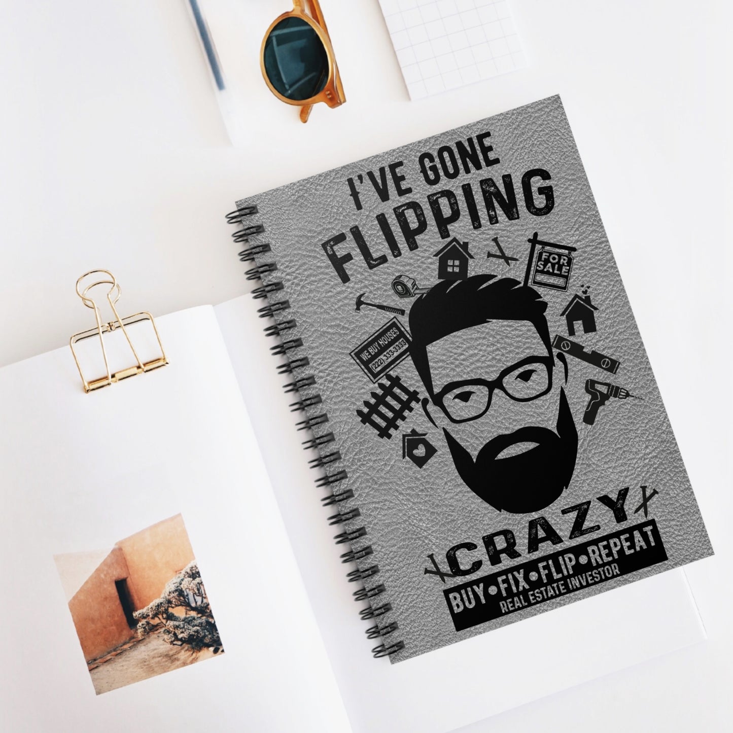 I've Gone Flipping Crazy Real Estate Investor Spiral Notebook - Ruled Line