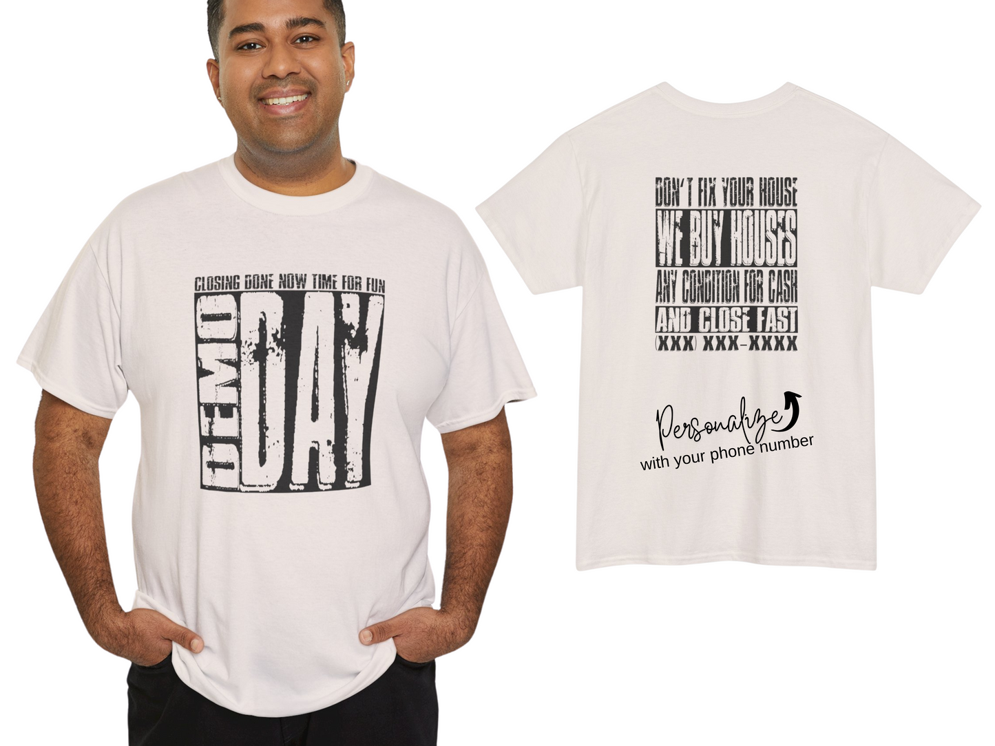 Demo Day - Closing Done Now Time for Fun Lead Generation Unisex Heavy Cotton Tee