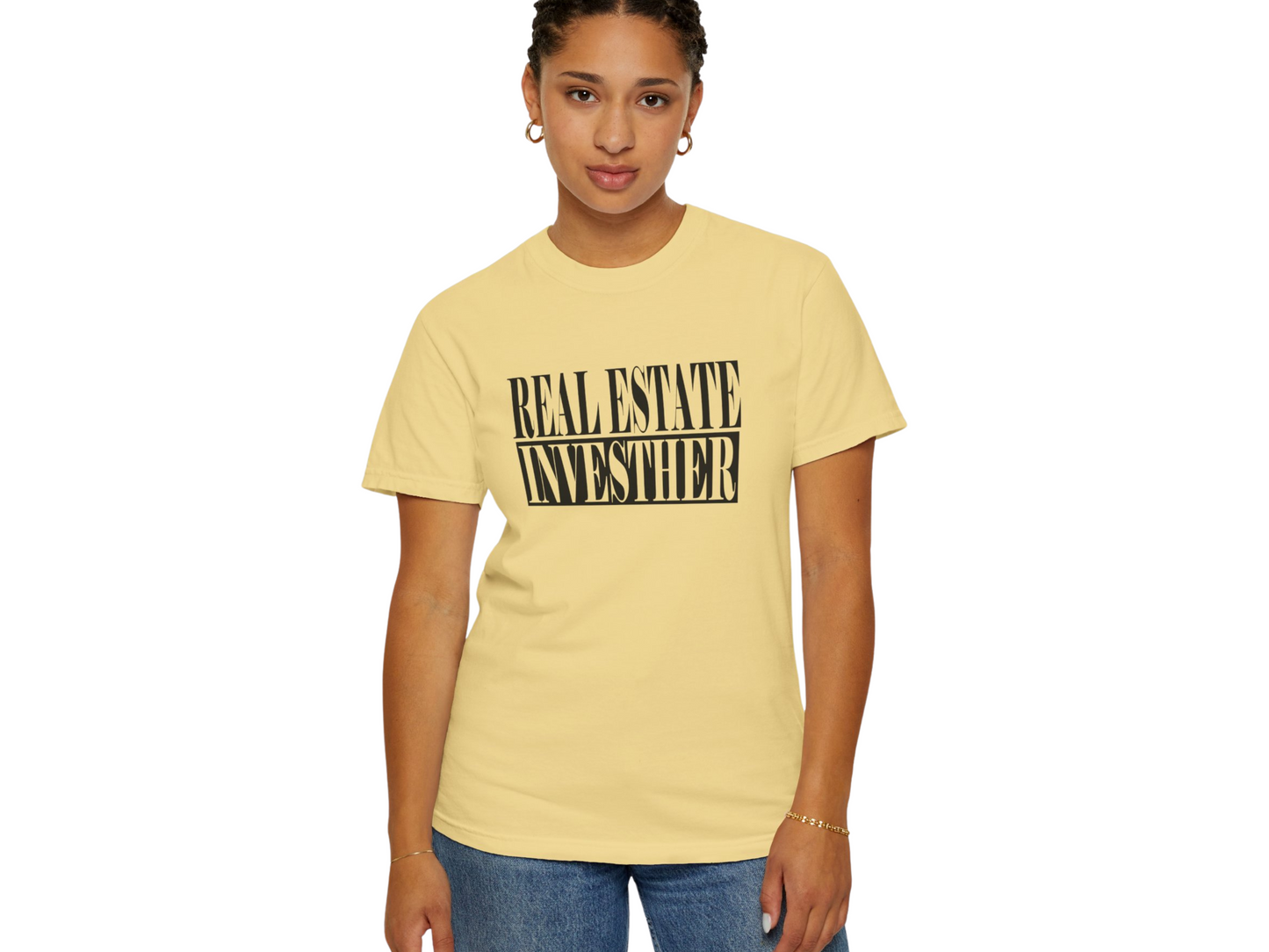 Real Estate Investher Unisex Garment-Dyed T-shirt