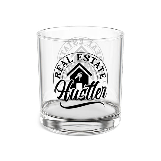 Real Estate Hustler Celebration Rocks Glass, 10oz