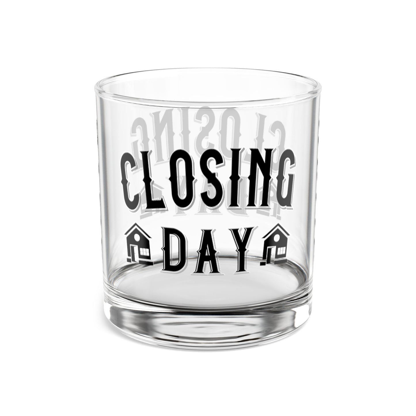 Closing Day Real Estate Investor Celebration Rocks Glass, 10oz