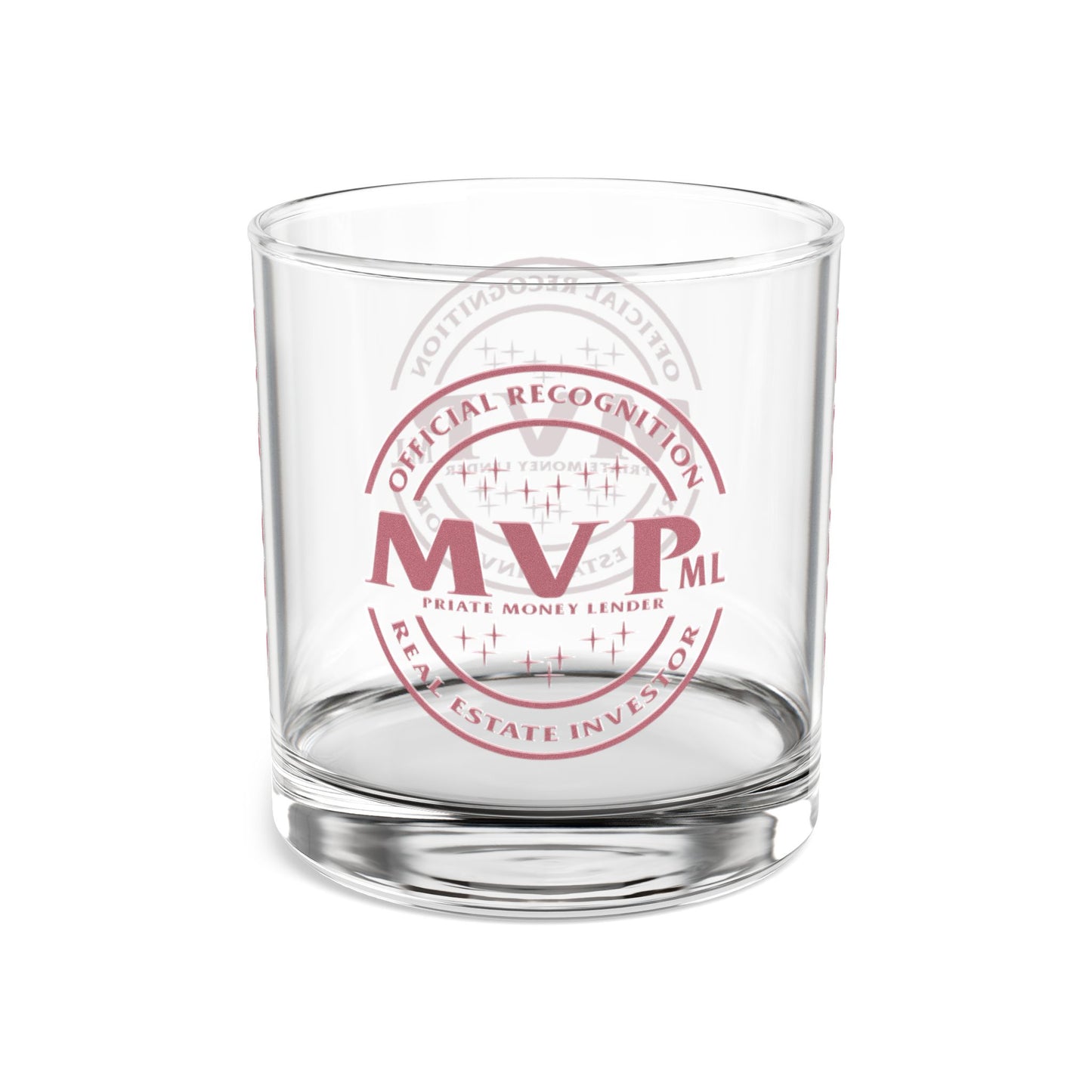 In Recognition Most Valuable Private Money Lender Real Estate Investor Celebration Rocks Glass, 10oz