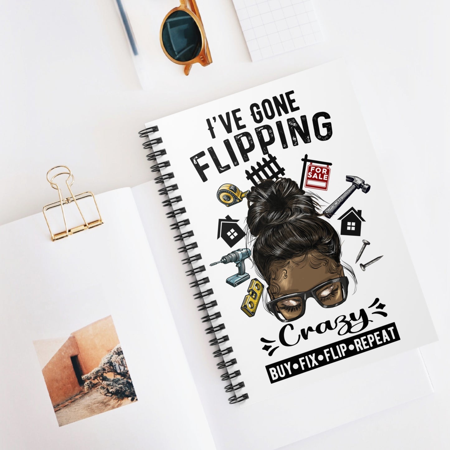 I've Gone Flipping Crazy Real Estate Investor Spiral Notebook - Ruled Line