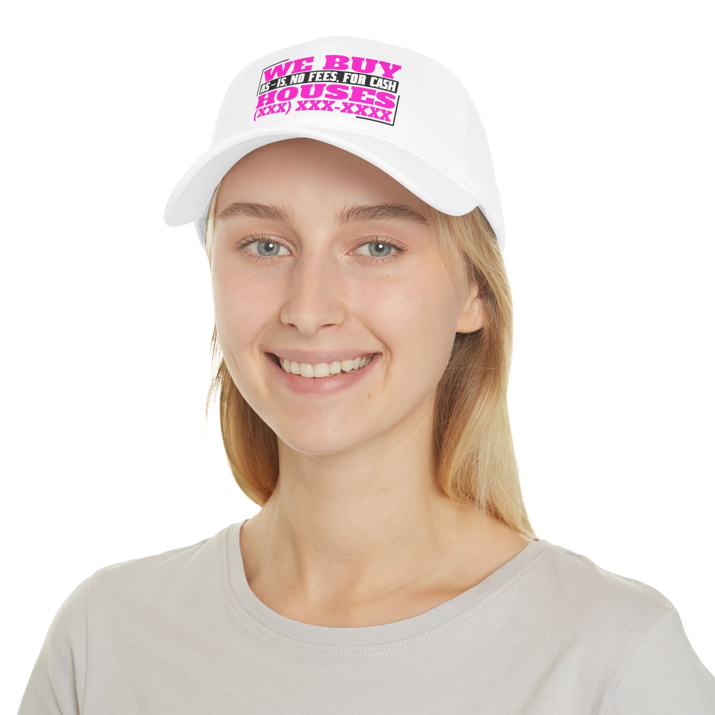 We Buy Houses Real Etate Investor Low Profile Baseball Cap