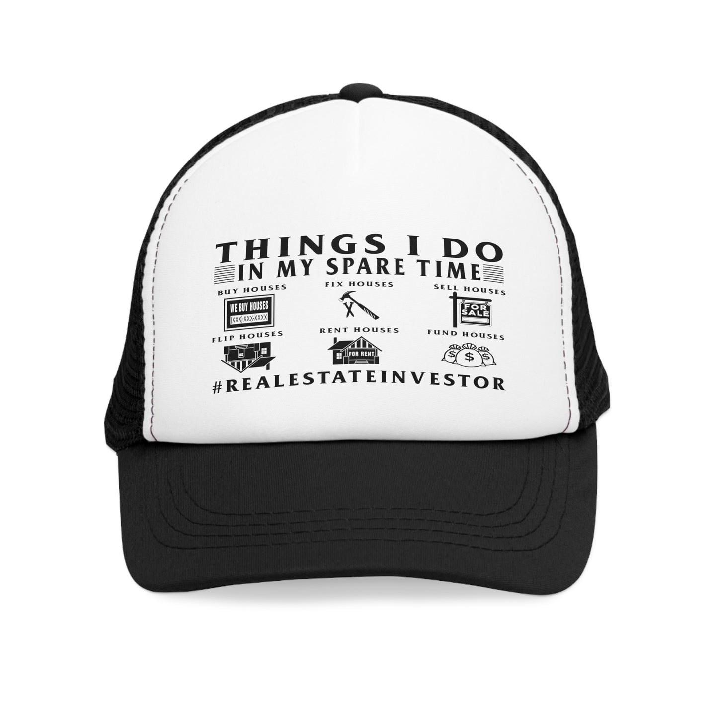 Things I Do in My Spare Time Mesh Cap for Real Estate Investors, House Flippers, Wholesalers