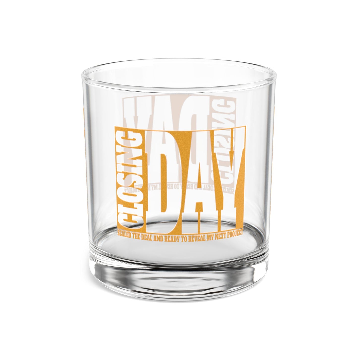 Closing Day Real Estate Investor Celebration Rocks Glass, 10oz