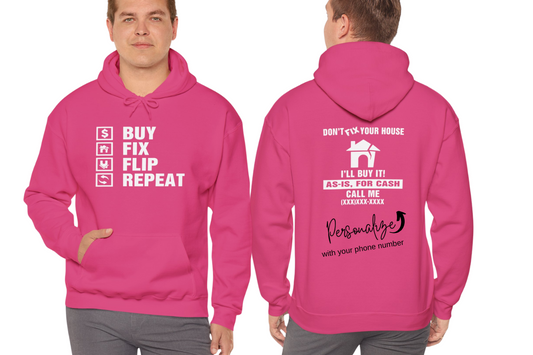 Buy Fix Flip Repeat Unisex Heavy Blend™ Hooded Sweatshirt