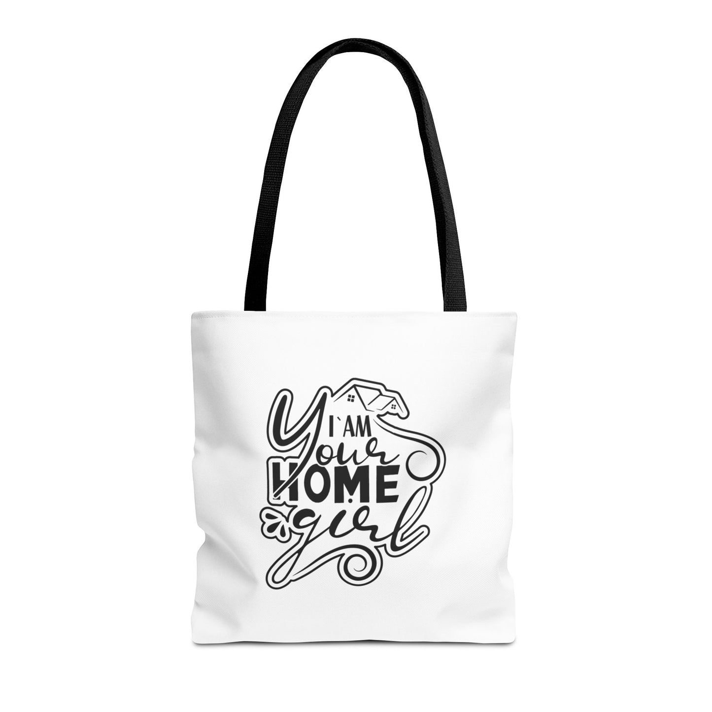 I'm Your Home Girl Real Estate Investor Two-Sided White Tote Bag with Custom Phone Number