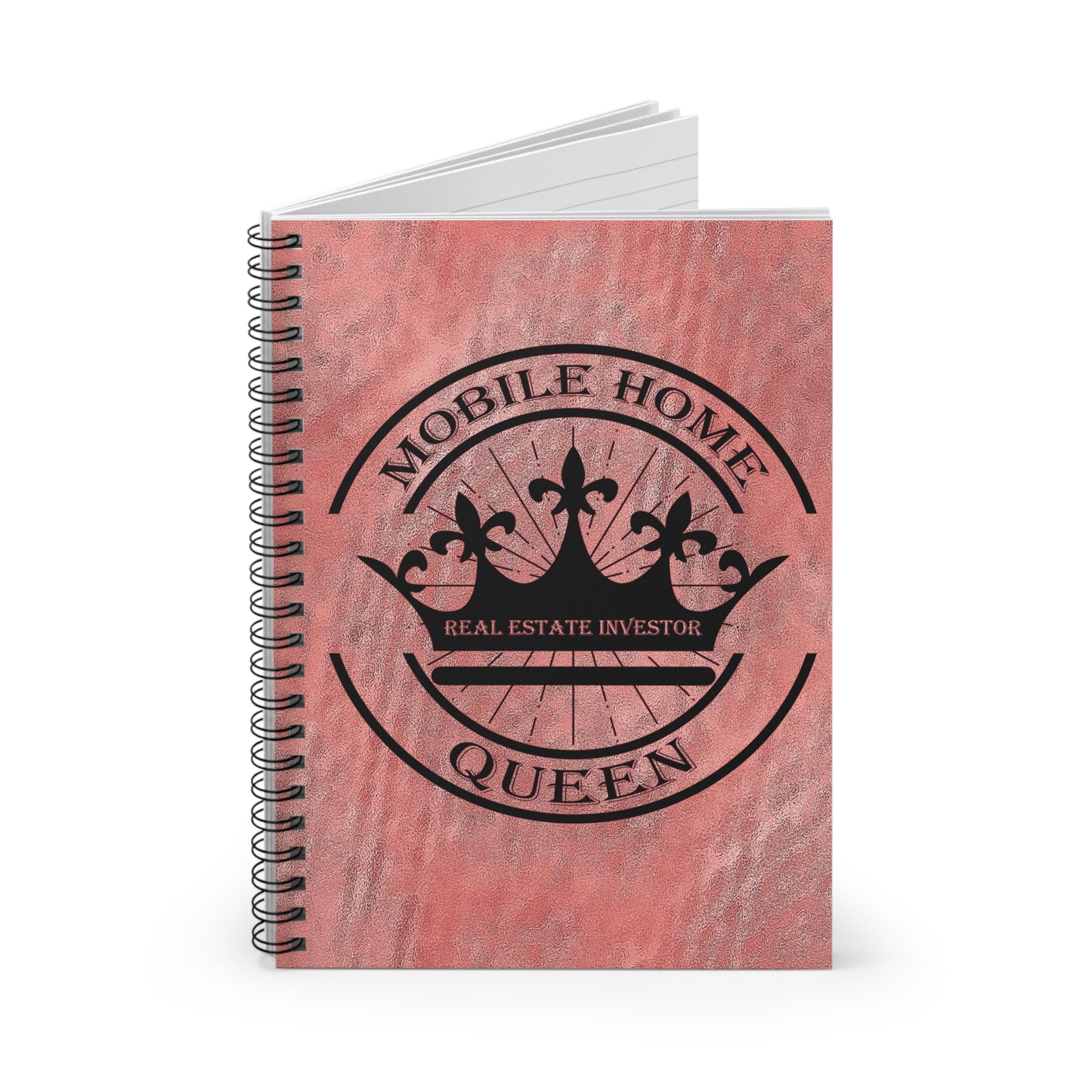 Mobile Home Queen Spiral Notebook - Ruled Line