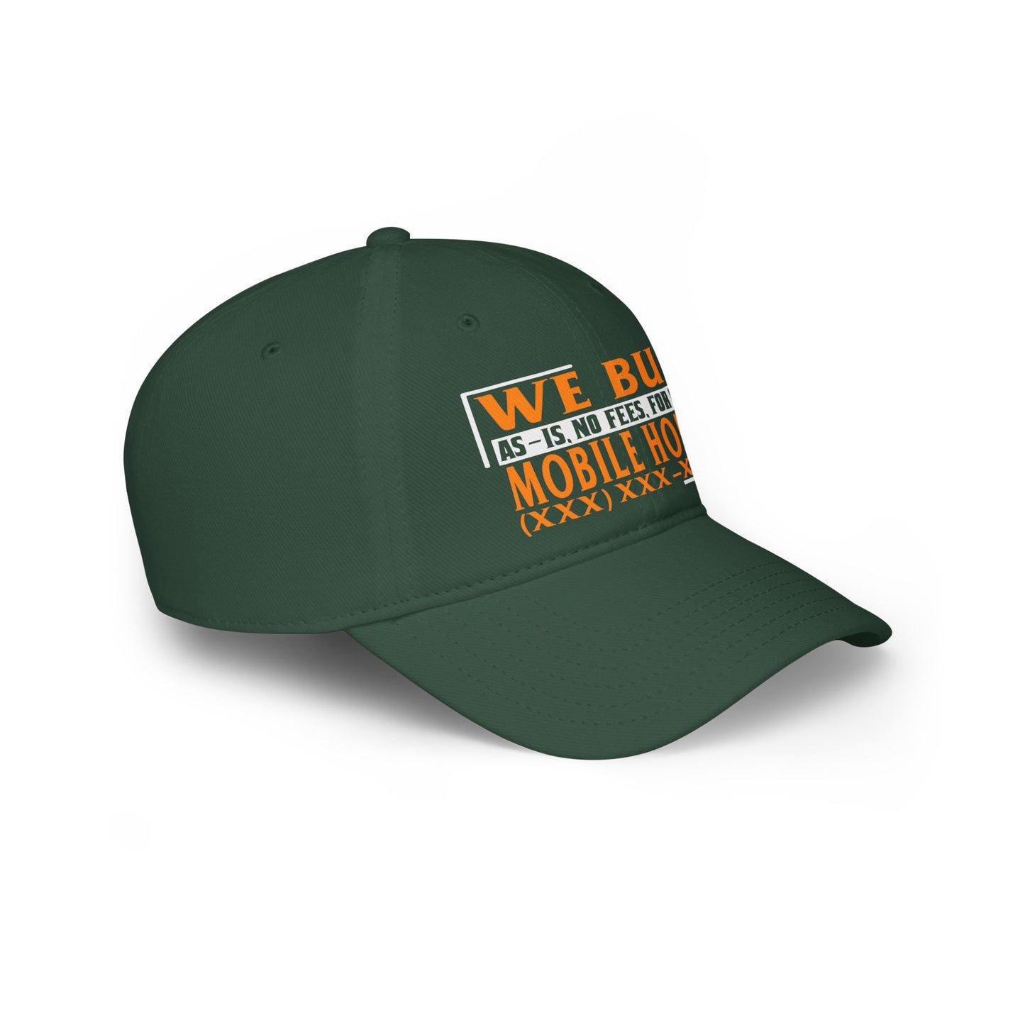 We Buy Mobile Homes Low Profile Baseball Cap