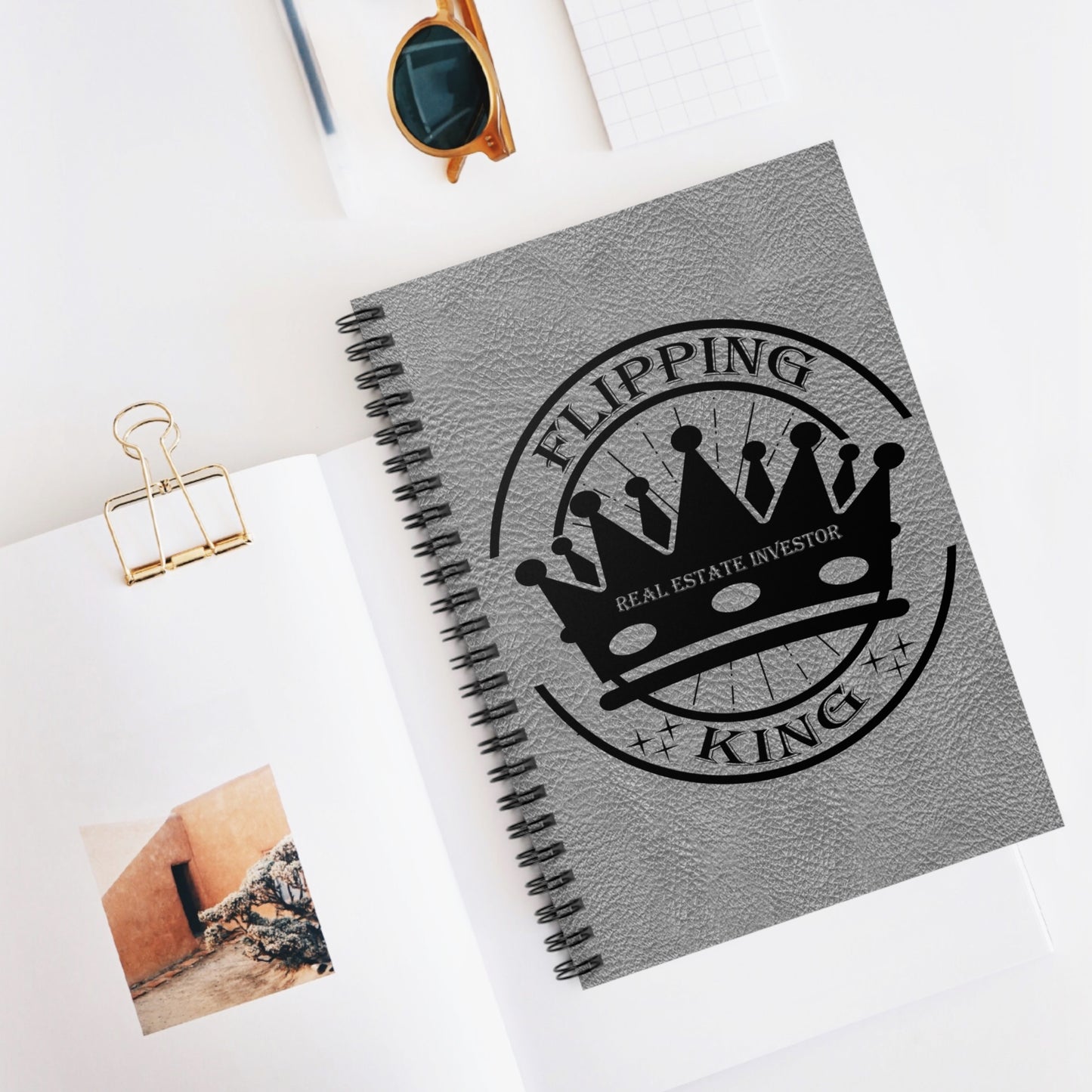 Flipping King Spiral Notebook - Ruled Line