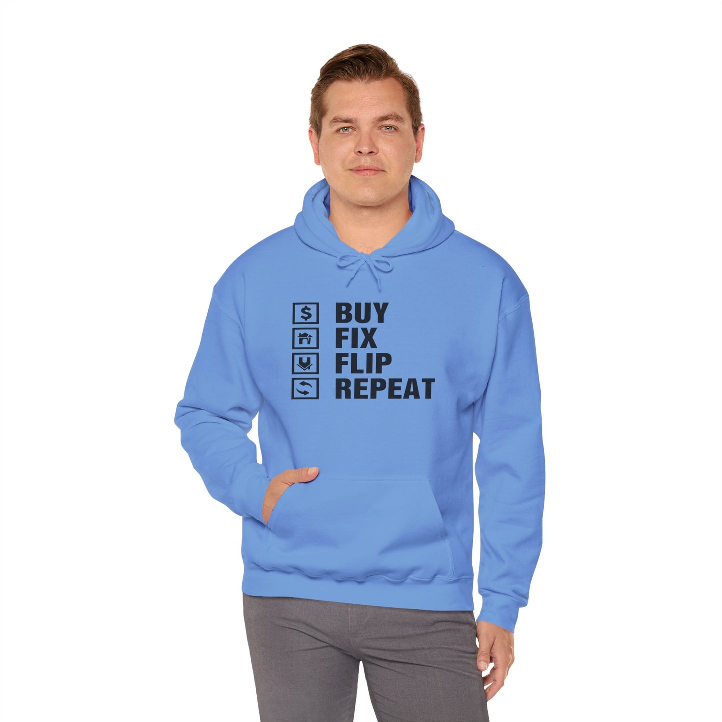 Buy Fix Flip Repeat Unisex Heavy Blend™ Hooded Sweatshirt