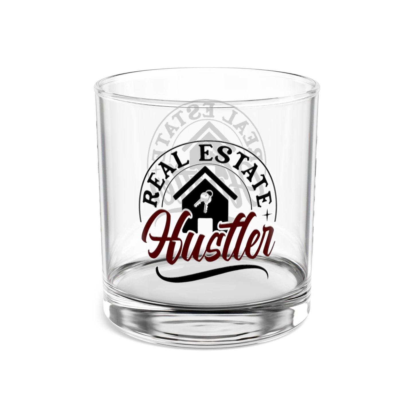 Real Estate Hustler Celebration Rocks Glass, 10oz