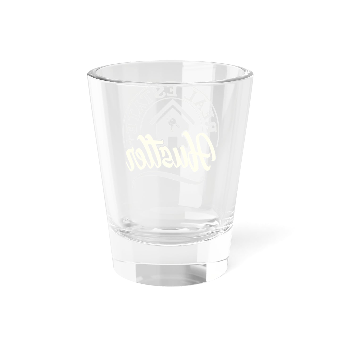 Real Estate Hustler Shot Glass, 1.5oz for Realtors, Real Estate Investors, House Flipper and Private Money Lenders